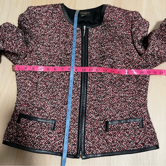 PORTFOLIO LOUBEN ZIP UP BLAZER WOOL COTTON MOHAIR ALPACA POLIAMIDE BLEND SIZE 8 - Picture 11 of 14